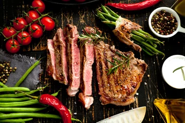 Fotobehang Vlees steak