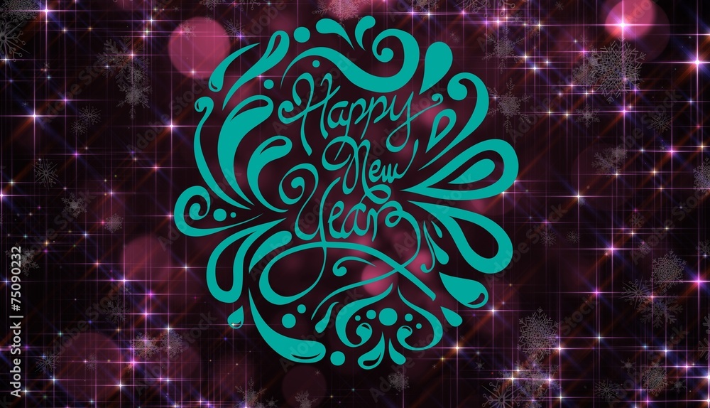 Poster composite image of elegant happy new year