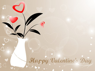 Jar Heart Valentine Background
