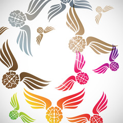 abstract background: brain