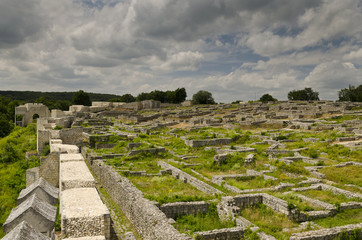 Ancient ruins of a medieval fortress