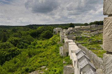 Fototapeta premium Ancient ruins of a medieval fortress