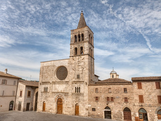 Fototapeta na wymiar church of S. Michele Arcangelo in Bevagna, Italy