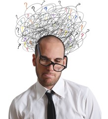 Stress businessmen