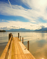 wooden jetty (175) lake chiemsee