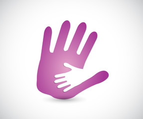 mommy and daughter holding hands.