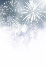 Abstract holiday background with fireworks © erika8213