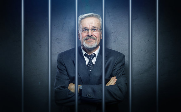 Gesch&auml;ftsmann hinter gittern