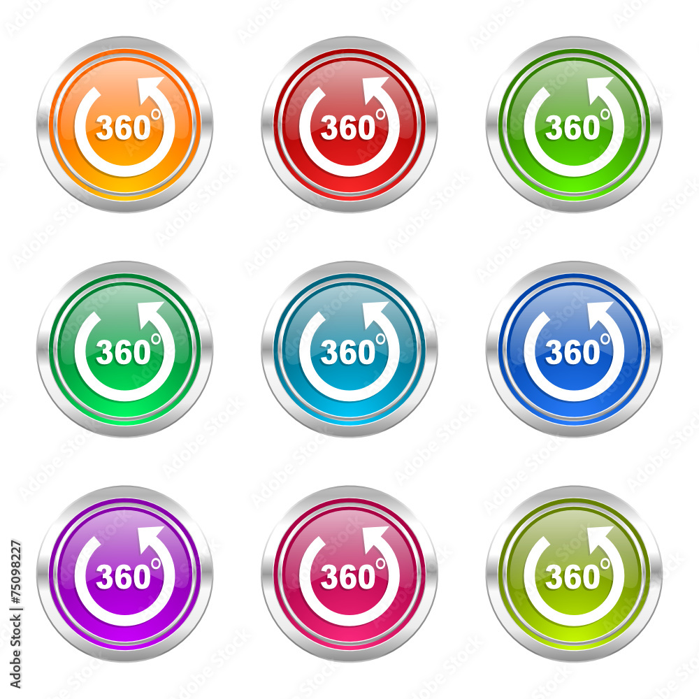 Aufkleber panorama colorful web icons vector set