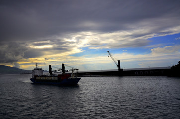 Obraz premium Port of Ponta Delgada Azores