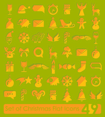 Set of Christmas icons