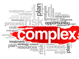 Word Cloud with Complex related tags, vector business concept