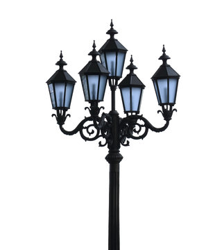 Street lamp isolated