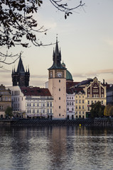 Obraz premium Prague from Vltava
