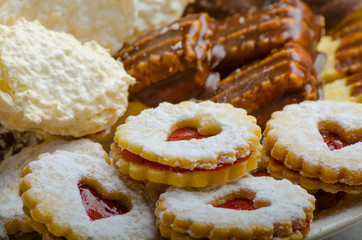 Christmas cookies and fresh tea