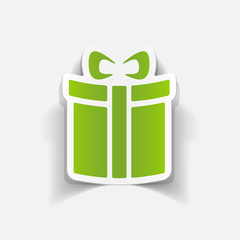 realistic design element: gift box