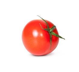 Fresh Red Tomato With Green Stem