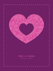 Vector pink abstract flowers texture heart symbol frame pattern