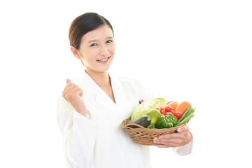 笑顔の栄養士