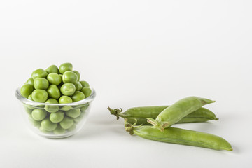 Fresh green peas