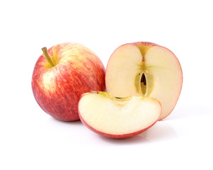 Red apple isolated on white background