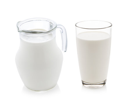 milk isolated on white