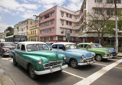 Old cars in Havana. Cuba