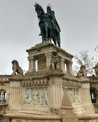 Obraz premium Saint Istvan Monument - Budapest, Hungary
