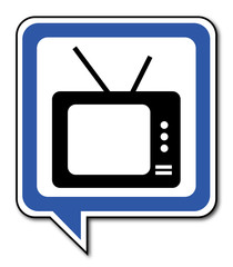 Logo tv, télévision.