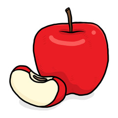red apple