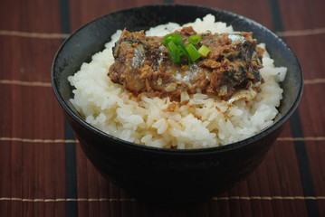 サンマの蒲焼き丼