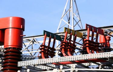 electrical copper terminals of a power plant to produce electric