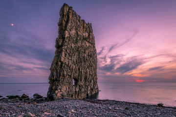 Amazing Sunset near Sail Rock  in Russia
