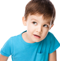 Portrait of nice cheerful boy