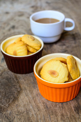 Cookies and cup of coffee