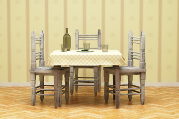 table and chairs