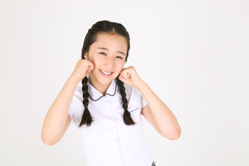 스튜디오 안의 고등학생들