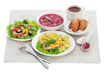 traditional dinner meals