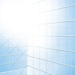 transparent vector windows - blue fasade