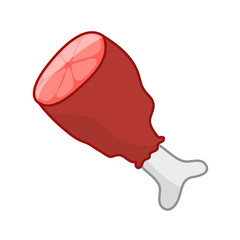 meat isolated illustration