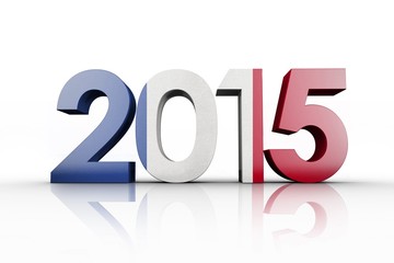 Composite image of france national flag