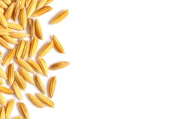Deurstickers rice grains isolated on white background © SKT Studio