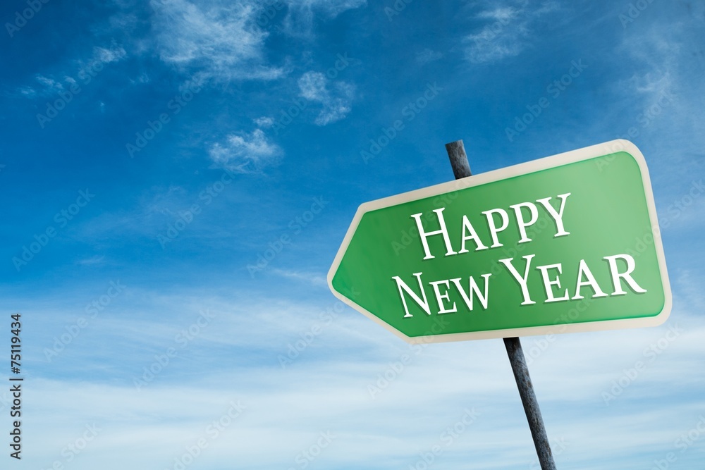 Poster composite image of happy new year