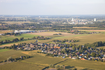 Landscape with homes and agriculture in Germany