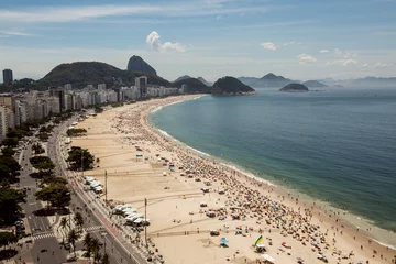 Printed roller blinds Copacabana, Rio de Janeiro, Brazil High level view on Copacabana Beach, Rio de Janeiro