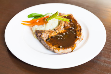 Pork chop steak