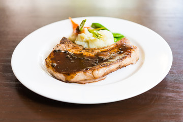 Pork chop steak