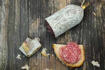 Bread and salami