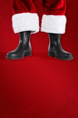 Composite image of santa claus boots