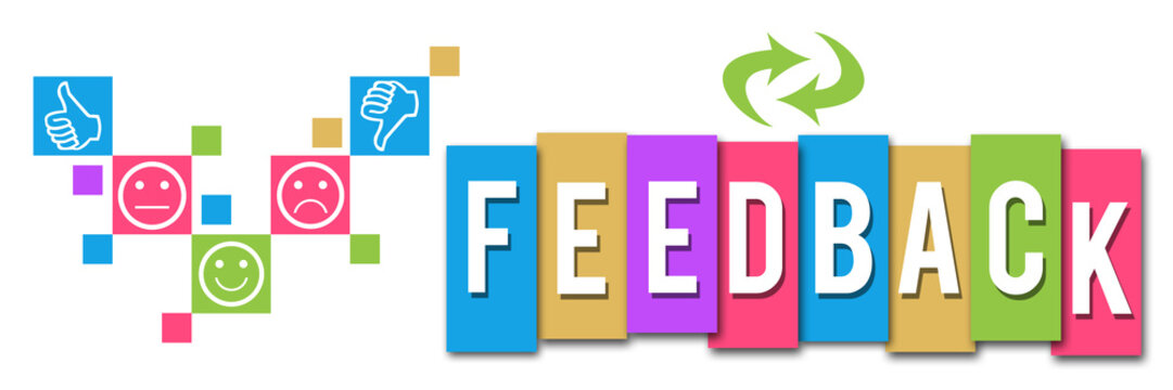 Feedback Colorful Elements Banner